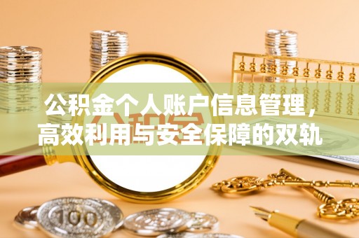 北流公积金个人账户信息管理，高效利用与安全保障的双轨并行