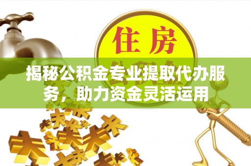 北流揭秘公积金专业提取代办服务，助力资金灵活运用