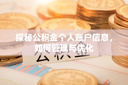 北流探秘公积金个人账户信息，如何管理与优化