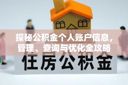 北流探秘公积金个人账户信息，管理、查询与优化全攻略