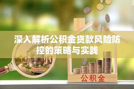 北流深入解析公积金贷款风险防控的策略与实践