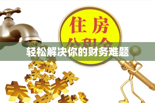 北流轻松解决你的财务难题