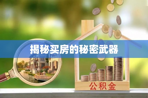 北流揭秘买房的秘密武器