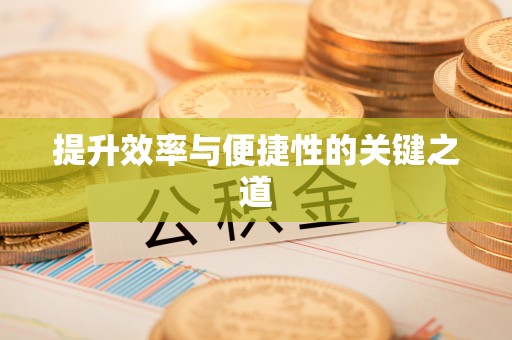 北流提升效率与便捷性的关键之道
