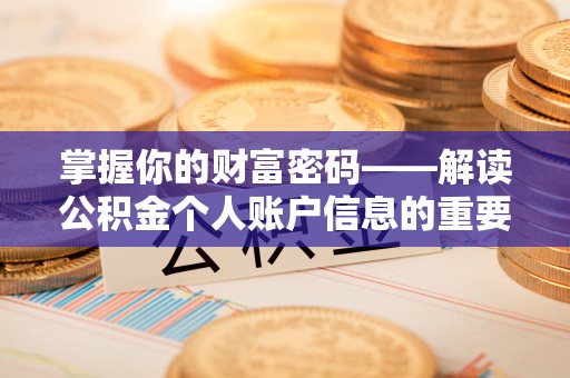 北流掌握你的财富密码——解读公积金个人账户信息的重要性